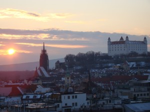 The Bratislava Castle enjoys a commanding view over the city.