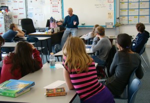 During my one hour meet at the school, the kids asked plenty of great questions.