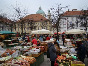 Ljubljana's fresh market is one of the best I've found in Europe.