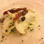 Fresh porcini mushrooms with pumpkin seeds and sun dried tomato.